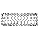 santa cross hatch tablerunner 001